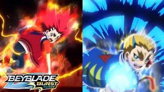 Beyblade Burst Surge - Episode 13 Lane And Aiger Vs Silas and Dante Full Battle
