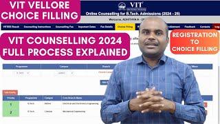 VIT 2024 Counselling STARTED | KNOW the FULL PROCESS | Understand the Strategy Behind CHOICE FILLING