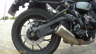 SC Project CR-T-Y14 exhaust with Yamaha XSR700 installation and sound