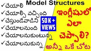 Modal Structures Wish to, Have to, Had to, Used to, Want to, Wanted to Spoken English in Telugu