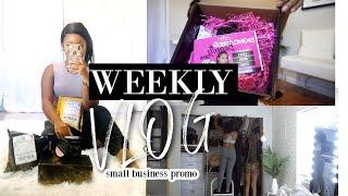 WEEKLY VLOG| GIRL, EVERYTHING WENT LEFT!! REDECORATING PT. 1, SMALL BUSINESS PROMO! I'M IN PAIN!!!