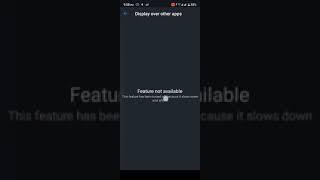 How to turn on/off display over other apps in realme c11 2021