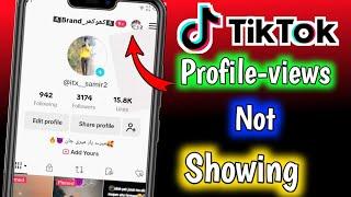 Tiktok profile view option not showing || Tiktok profile view problem 