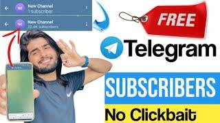 free telegram subscribers 2023 | telegram subscriber kaise badhaye free