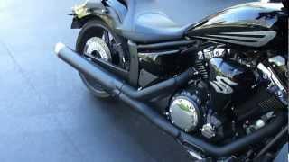 M4H01345.MP4 Yamaha Stryker Cobra Slip-On and Mempis Shades Batwing