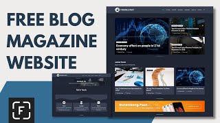 Blog Magazine Website using WordPress and Gutenberg Blocks || Clean, Minimal || Website showcase