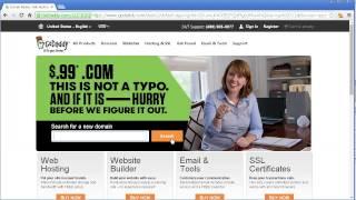 How To Get A GoDaddy Domain For 99 Cents