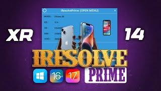 NEW Win Tool iResolve-Prime ONE CLICK iCLOUD OFF All iPhones/iPad Any version 17.5  Open Menu.