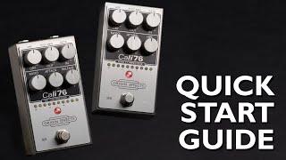 Cali76 FET & Bass Compressor: Quick Start Guide