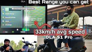 OLA S1 Pro True Range Test | 30-40kms/hr Average speed |Heating problem  | True range ?