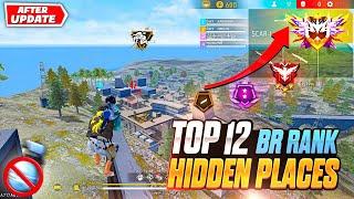 Top 10 Hidden Places in Bermuda After update | BR Rank Push Tricks | FF | Free Fire India