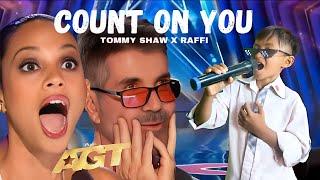 AGT 2024 simon cowell immediately got goosebumps hearing this child's voice singing  count on you