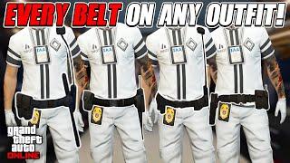 How To Get EVERY BELT & IAA Badge On Any Outfit Glitch In GTA 5 Online 1.70 (No Transfer Glitch)