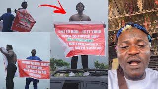 Portable Insult Verydarkman For Protesting Against Tinubu Government