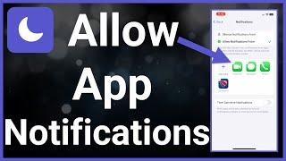 How To Allow Notifications From Apps When On Do Not Disturb
