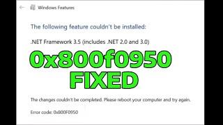 How To Fix 0x800f0950 Net Framework 3.5 in Windows 11