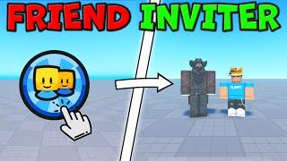 How to make a FRIEND INVITER Button | Roblox Studio