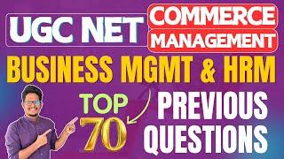 UGC NET COMMERCE & MANAGEMENT | Bus Mgmt & HRM Previous Questions by Shiva Sir @AchieversAddaAA