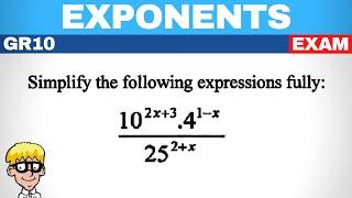 Exponents Grade 10: Prime Number Exam Question