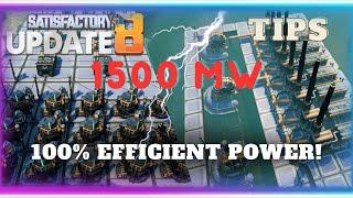 Coal Power 100% Efficient, full Early Game Power setup! | Tips and Tricks | Satisfactory 1.0