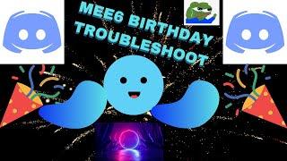 MEE6 BIRTHDAY PLUGIN TROUBLESHOOT,Invalid command usage, commands not working (Discord)