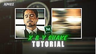 X & Y shakes tutorial on after effects