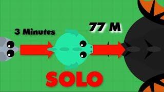 Mope.io // MOUSE TO DRAGON IN 3 MINUTES + Solo 77M highscore domination