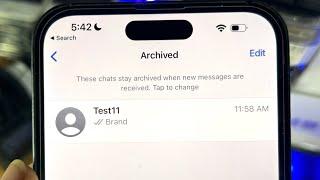ANY iPhone How To Access Archived Chats on WhatsApp!