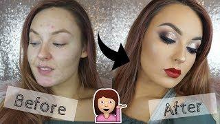 Christmas Glam Makeup Tutorial | Lauren Malone