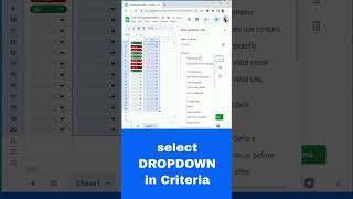 How to Add a Dropdown List for data validation in Google Sheets