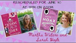 Martha Waters and Sarah Hogle Virtual Author Event