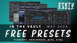 Brand new FREE presets for Pigments, Omnisphere, Hive and Vital available to download now!