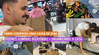 VLOG: FÁBIO COMPROU UMA CAIXA DE SOM ENORME 🫣 COMPRINHAS ALEATÓRIAS + TOUR PELO MERCADO