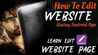 Edit Any Website Page Useing Android App In Hindi (2020) | Jay Ghunawat