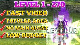 Most Time Efficient Leveling Guide 1 -270 Without MainQuest(MQ) in Toram Online (2023)