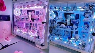 Enruiunni's "Dollhouse" PC build / Gaming setup~ (Pink and Blue themed watercooled PC builds)