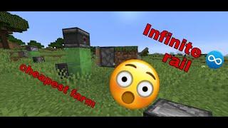 How to make infinite rail in minecraft easy 2min tutorial