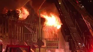 Baltimore City Firefighters battling major fire in Penn-North neighborhood