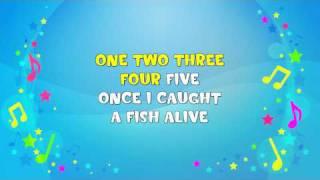 1 2 3 4 5 Once I Caught a Fish Alive | Sing A Long | Learning Song | Nursery Rhyme | KiddieOK