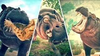 Hippopotamus Attack Animal Cutscene In Ancestors