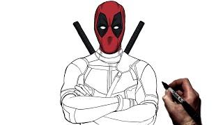 How To Draw Deadpool | Step By Step | Marvel