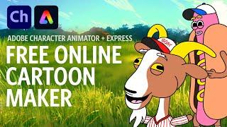 Free Online Cartoon Maker (Adobe Express Tutorial)