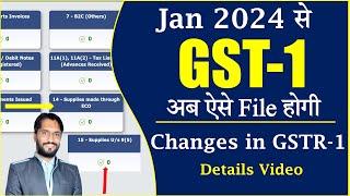 Changes in GSTR-1 from Jan 2024 | E-commerce Operator | New GSTr-1 2024