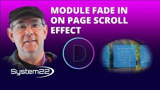 Divi Theme Module Fade In On Page Scroll Effect 