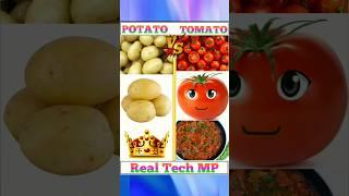 Potato vs Tomato #shorts #viral #trending #short #youtubeshorts @CrazyXYZ @MRINDIANHACKER