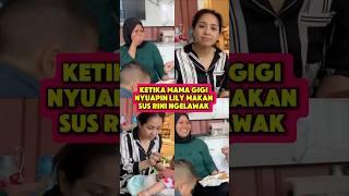 KETIKA SUS RINI NGELAWAK LIAT MAMA GIGI NYUAPIN LILY PERTAMA KALI ! #nagitaslavina #susrini #rans