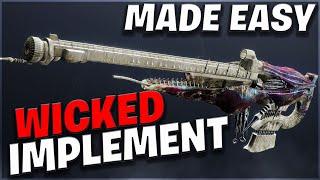 Wicked Implement EXOTIC Mission Made Way EASIER (Save alot of time) | Destiny 2