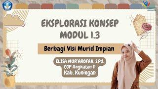 EKSPLORASI KONSEP MODUL 1.3 | BERBAGI VISI MURID IMPIAN