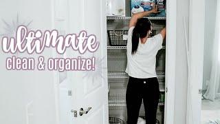 ULTIMATE CLEAN & ORGANIZE WITH ME! | CLEANING MOTIVATION | MORE WITH MORROWS