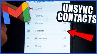 How to Unsync Contacts From Google Account (Gmail)